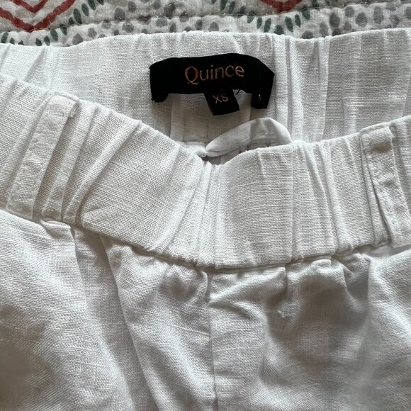 Quince White Linen Ankle Pants - Picture 5 of 12